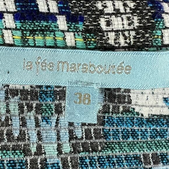 La Fee Maraboutee Size US M EU 38 Jacket 3/4 Sleeve Southwestern Woven Boxy - Picture 6 of 8
